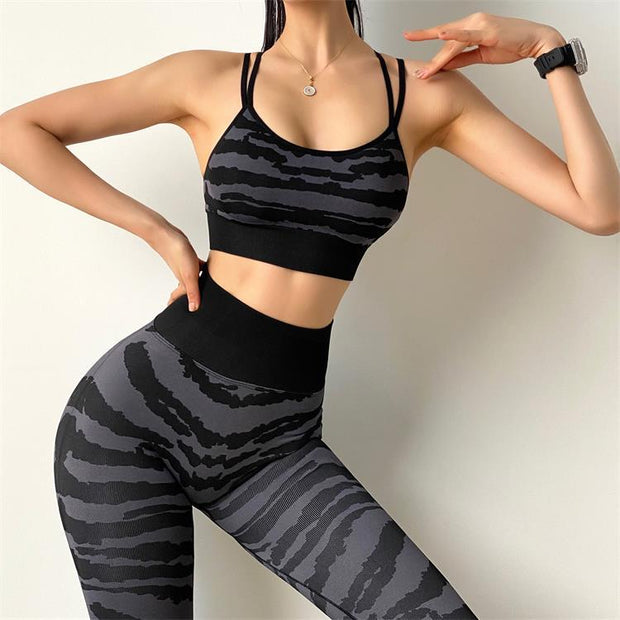 Women Sport Yoga zebra Pattern - Tiktok Tingz