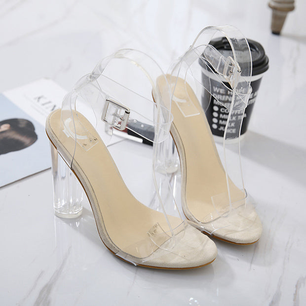 Transparent High Heels Pumps Women Shoes
