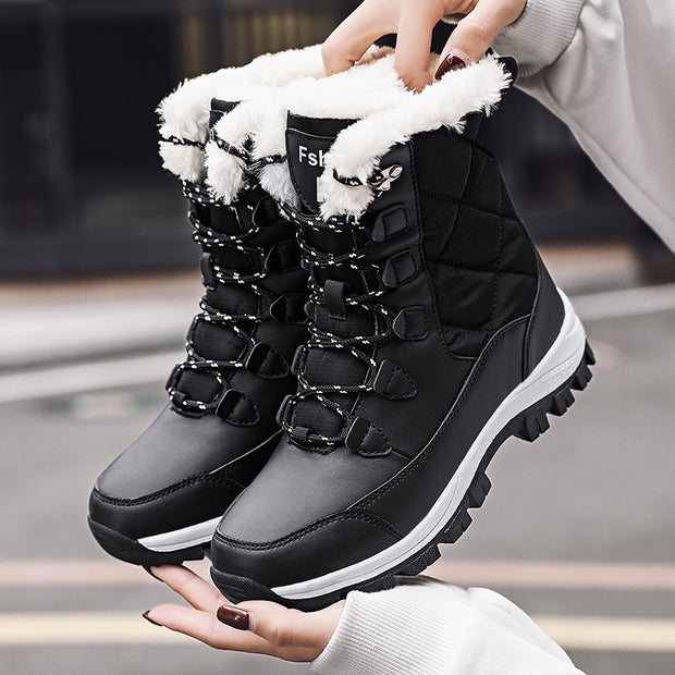 Women's Fashion Casual High-top Snow Boots - Tiktok Tingz