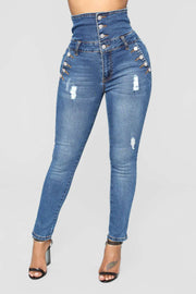 Ripped hole fashion Jeans
