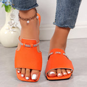 Fashion Rhinestone Strap Design Sandals - Tiktok Tingz