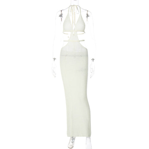 One-shoulder Long Sleeve Close-fitting Maxi Dress - Tiktok Tingz