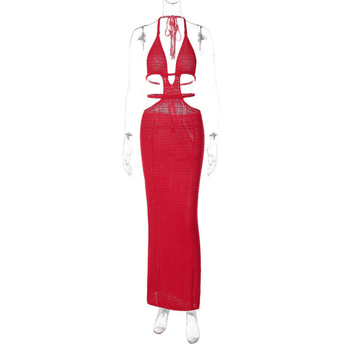 One-shoulder Long Sleeve Close-fitting Maxi Dress - Tiktok Tingz