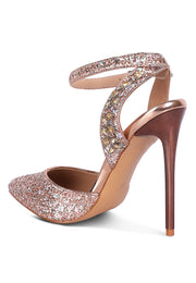 cloriss diamante embellished glitter high heels - Tiktok Tingz
