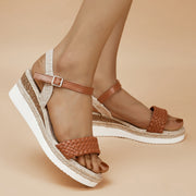 Summer Thick-soled Braided Design Sandals - Tiktok Tingz